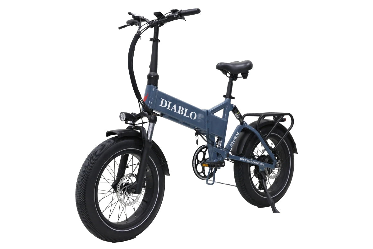 Diablo Storm Fatbike Vouwfiets met Hydraulische remmen - Donker Blauw - AE-trading