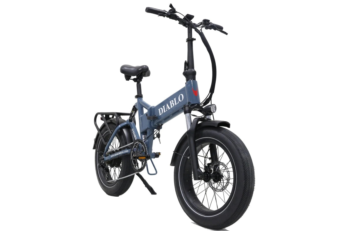 Diablo Storm Fatbike Vouwfiets met Hydraulische remmen - Donker Blauw - AE-trading