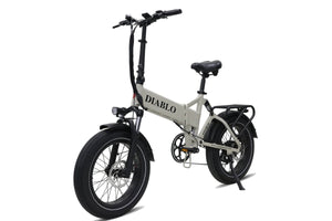 Diablo Storm Fatbike Vouwfiets met Hydraulische remmen - Fashion Grey - AE-trading