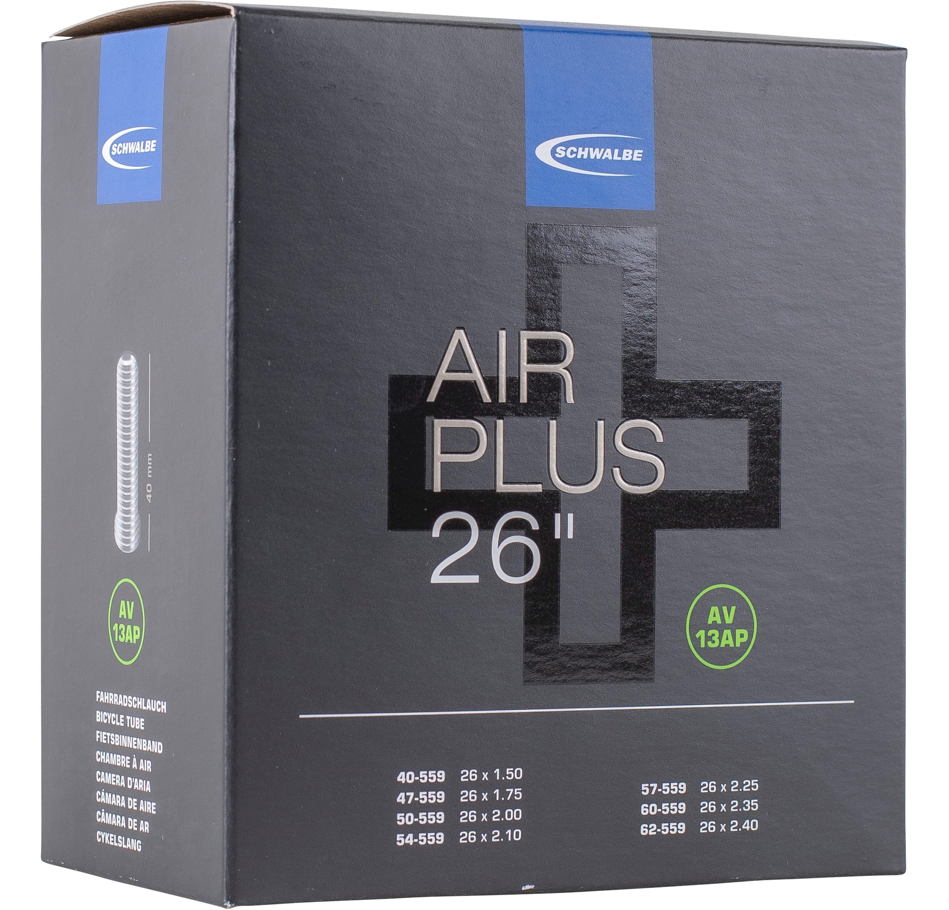 Schwalbe bnb AV13AP Air Plus 26 x 1.50 - 2.40 av 40mm - AE-trading
