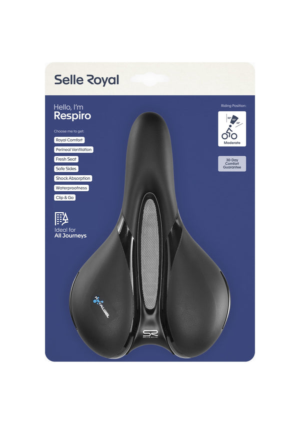 Selle Royal zadel Respiro Moderate 5131 zwart - AE-trading