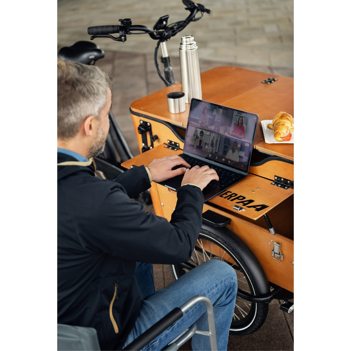 Sherpaa Cargo Elektrische Bakfiets – Bruin Zwart - AE-trading