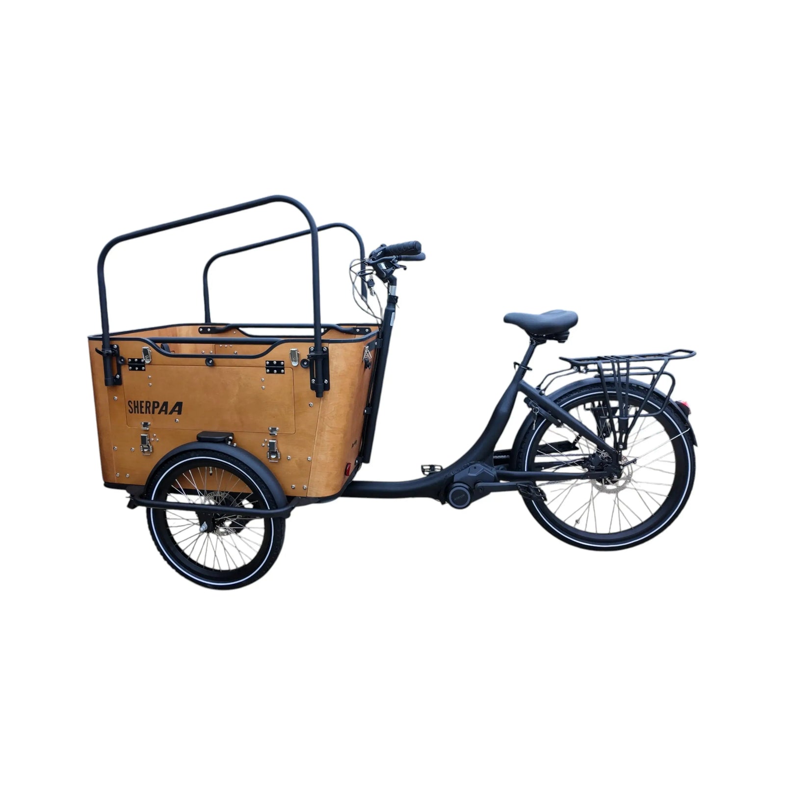Sherpaa Cargo Elektrische Bakfiets – Bruin Zwart - AE-trading