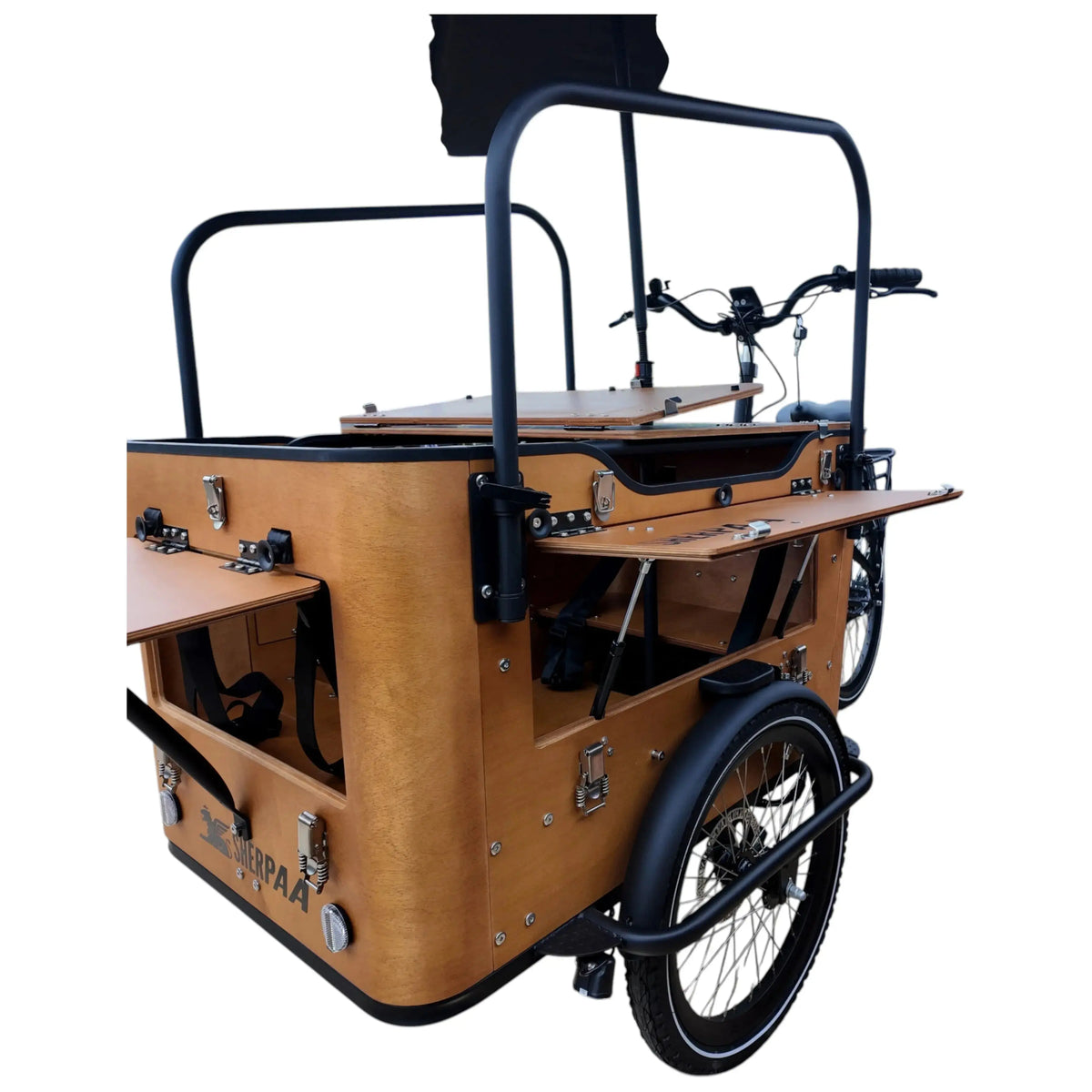 Sherpaa Cargo Elektrische Bakfiets – Bruin Zwart - AE-trading