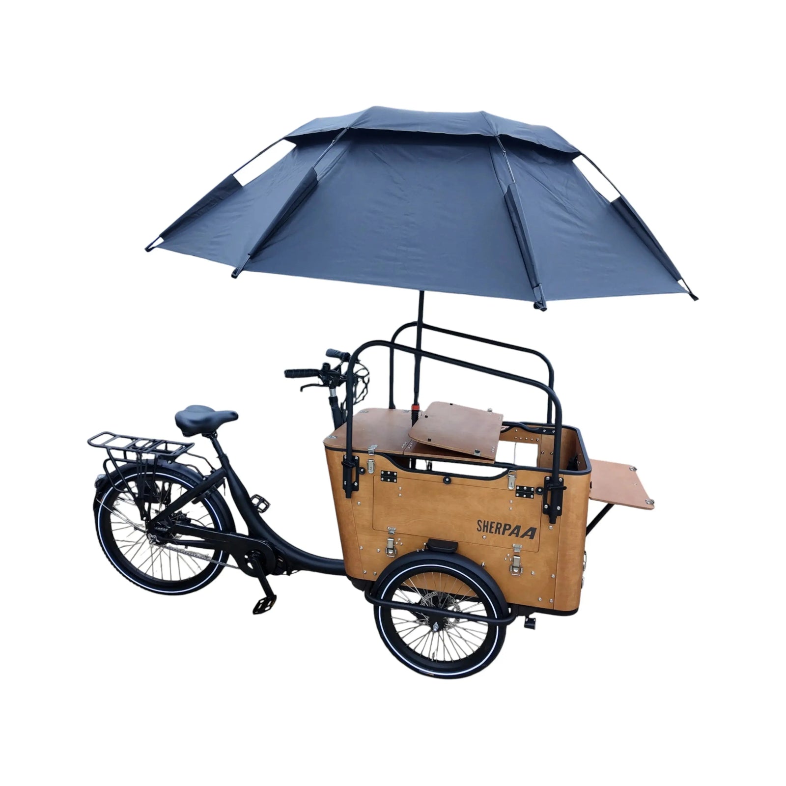Sherpaa Cargo Elektrische Bakfiets – Bruin Zwart - AE-trading