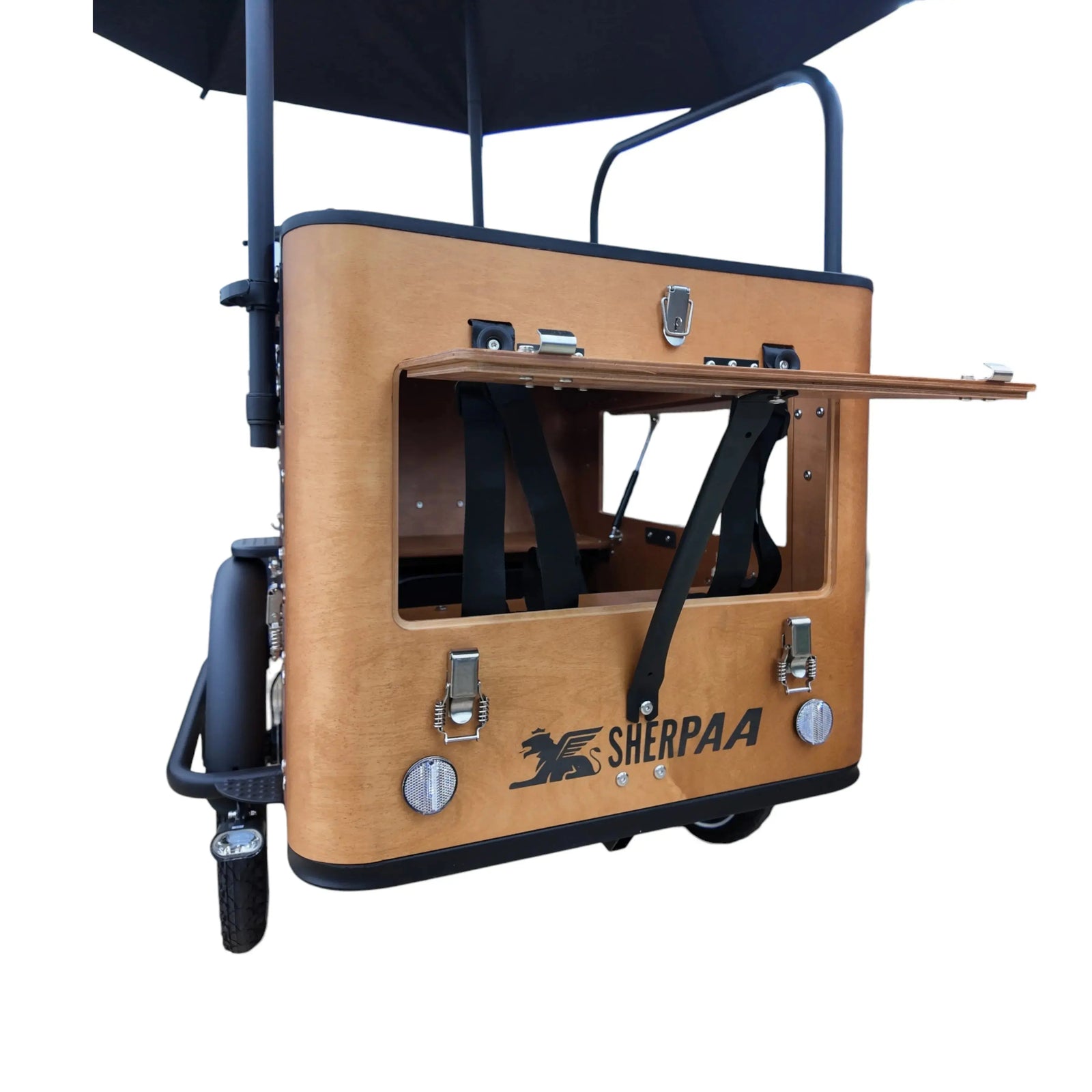 Sherpaa Cargo Elektrische Bakfiets – Bruin Zwart - AE-trading