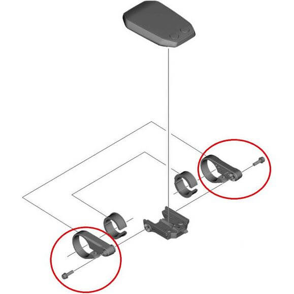 Shimano display houder steun L+R Steps SC-E6010 - AE-trading