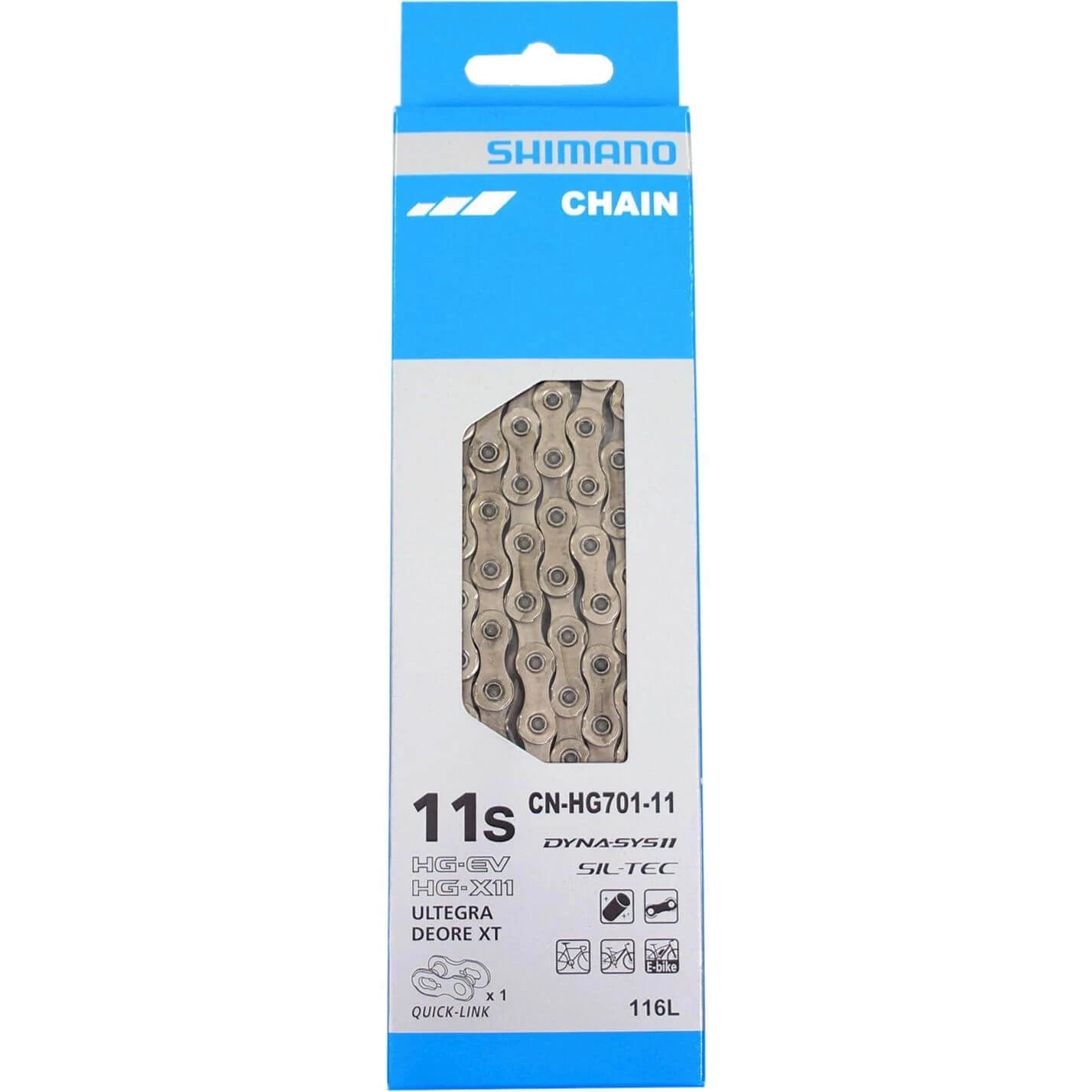 Shimano ketting HG701 Ultegra / XT 11v 116s - AE-trading