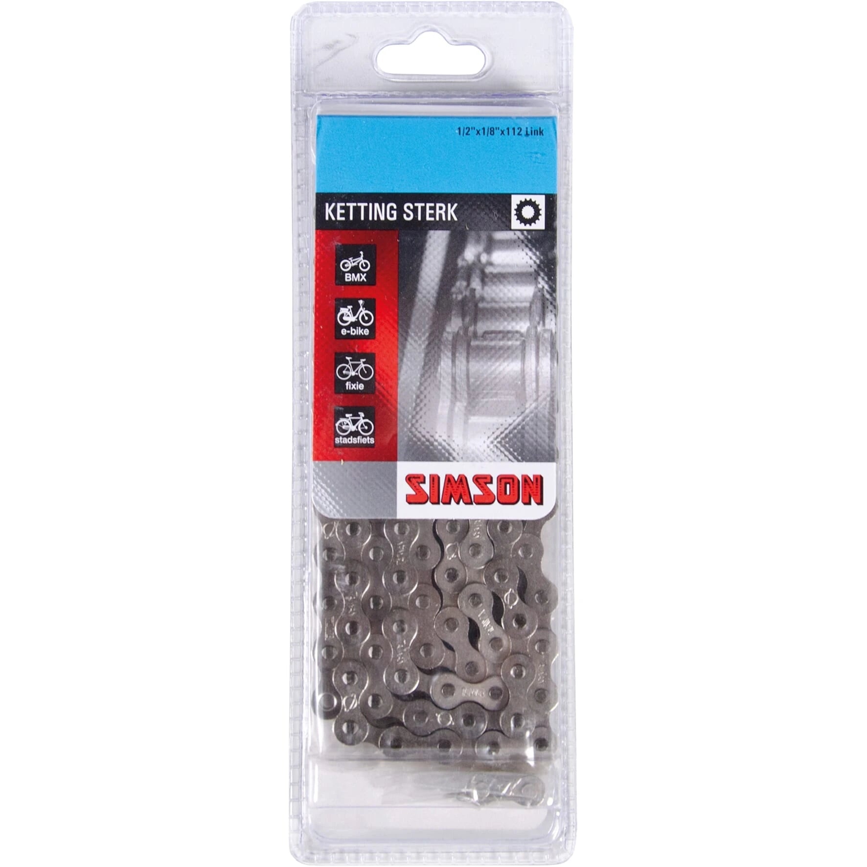 Simson ketting 1/2x1/8 extra strong - AE-trading