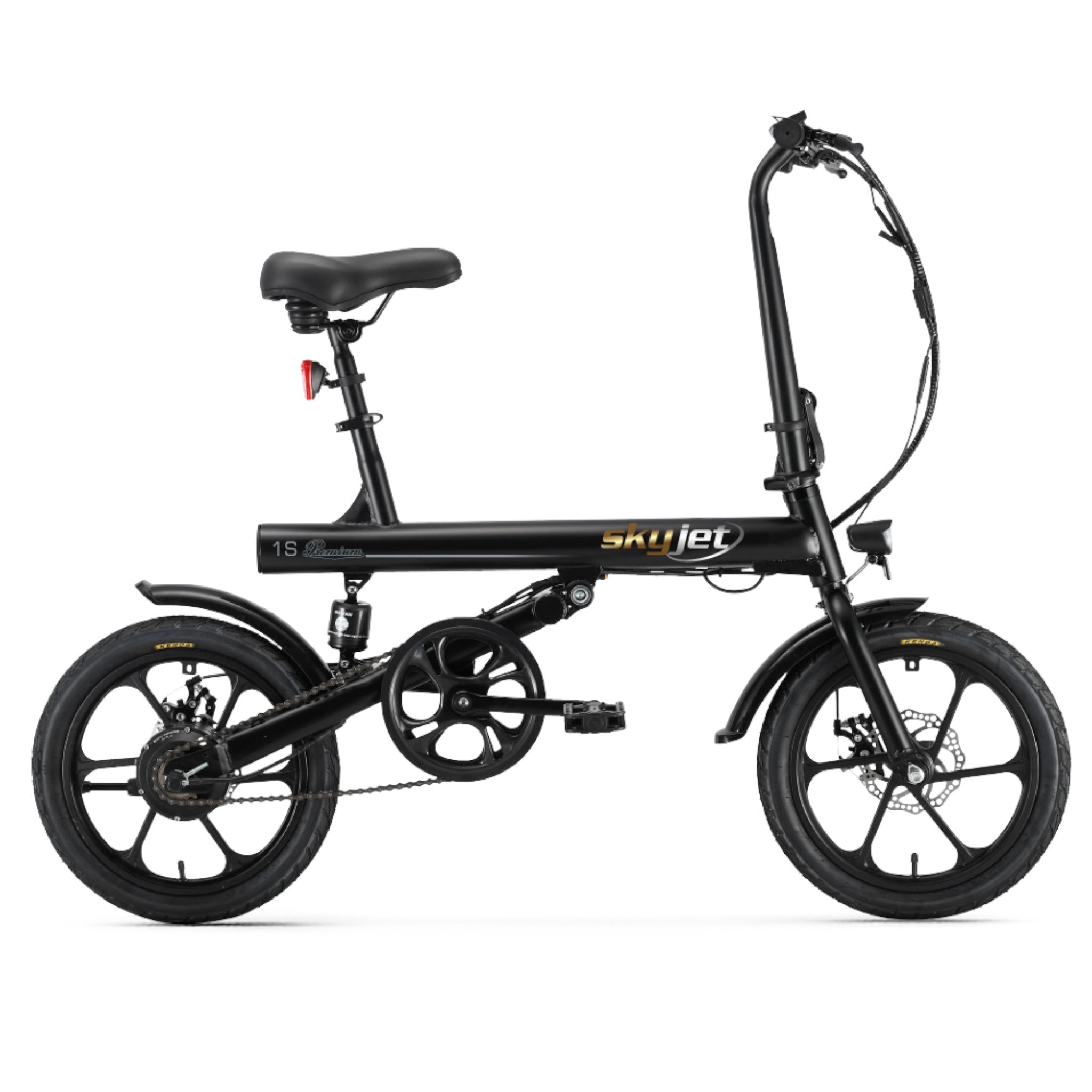 Skyjet 1S - Elektrische Fiets - Mat Zwart - 16x1.95 inch - Accu 36V (7.5Ah) - 250W Motor - Mechanische Remmen - AE-trading