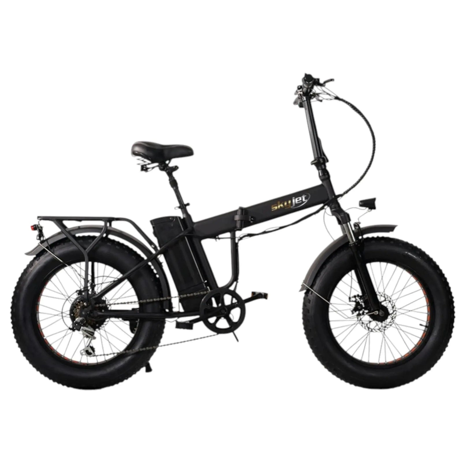 Skyjet Nitro Pro - Elektrische Vouwfiets - Mat Zwart - 20x4 inch - Accu 36V (10Ah) - 250W Motor - Shimano 6 Versnellingen - AE-trading