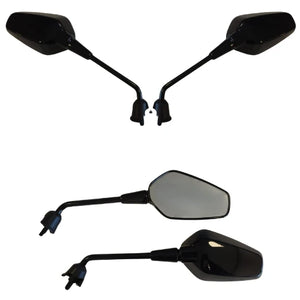 Spiegelset Aplus Sport Passend Op Vespa Sprint (M10) '24> Glans Zwart (Lang) - AE-trading