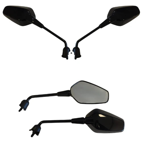 Spiegelset Aplus Sport Passend Op Vespa Sprint (M10) '24> Glans Zwart (Lang) - AE-trading