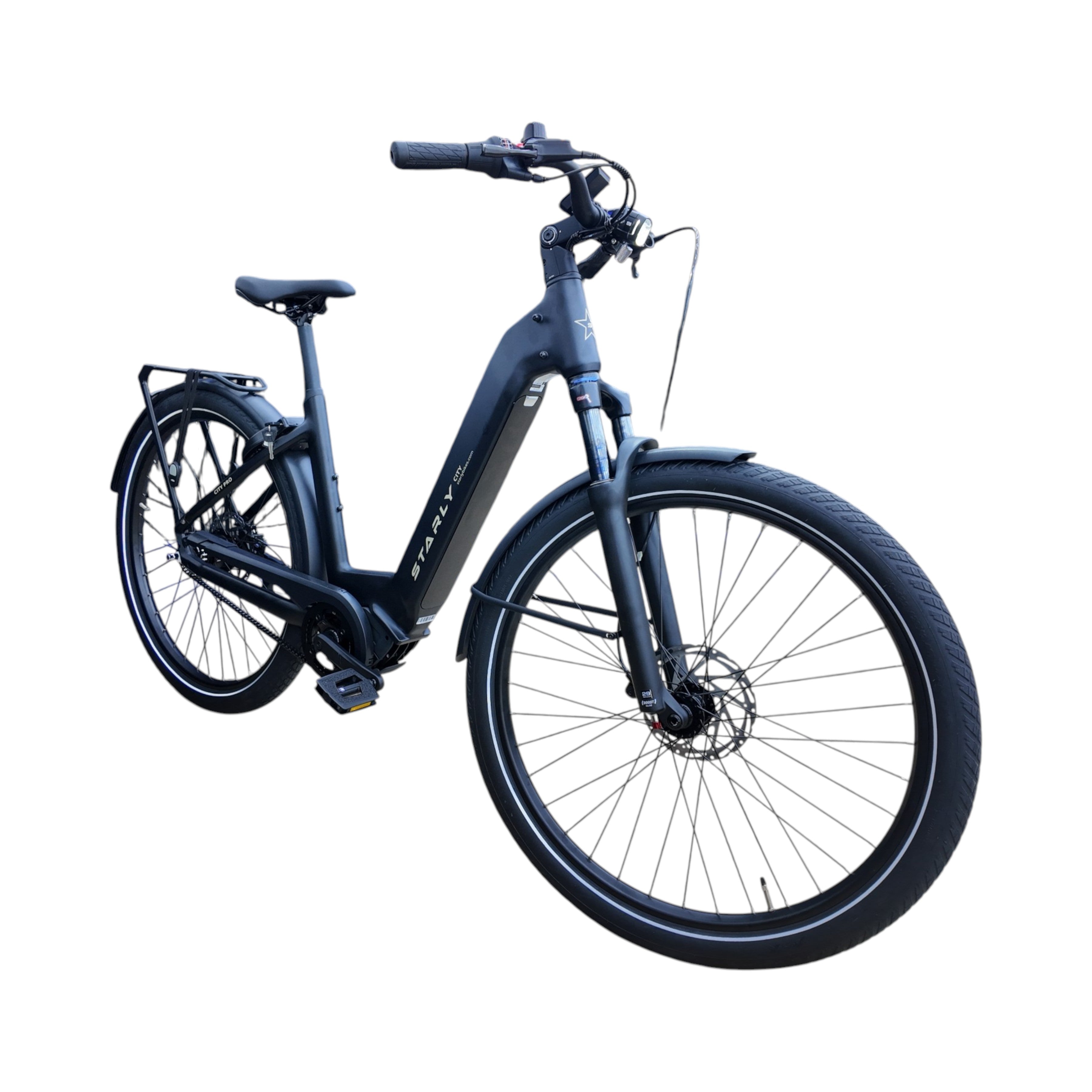 Starly City Pro Wave Gates Elektrische Fiets - Lava Black - 55cm - AE-trading