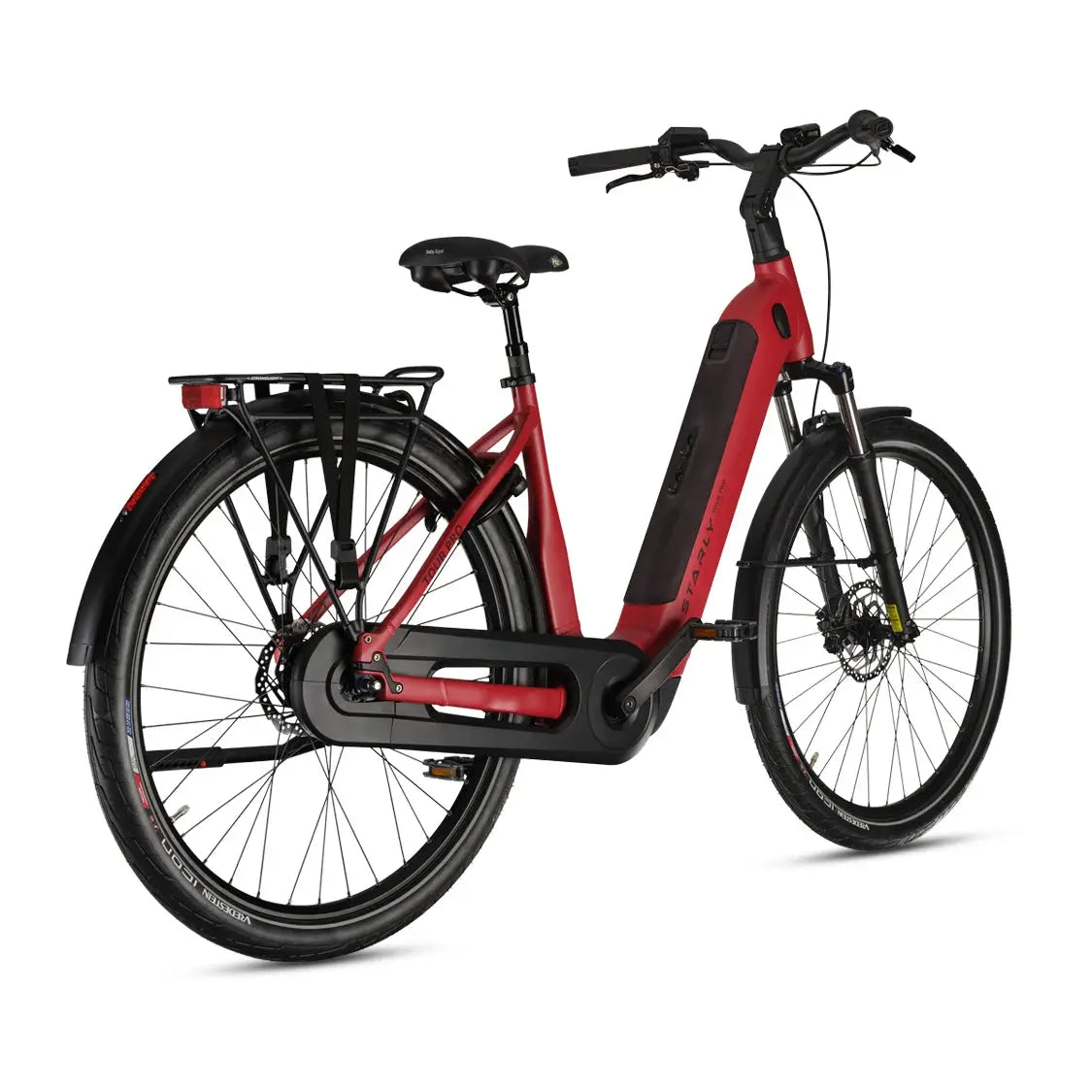 Starly Tour Pro Wave Elektrische Fiets - Ruby Red - 55cm - 600Wh - AE-trading