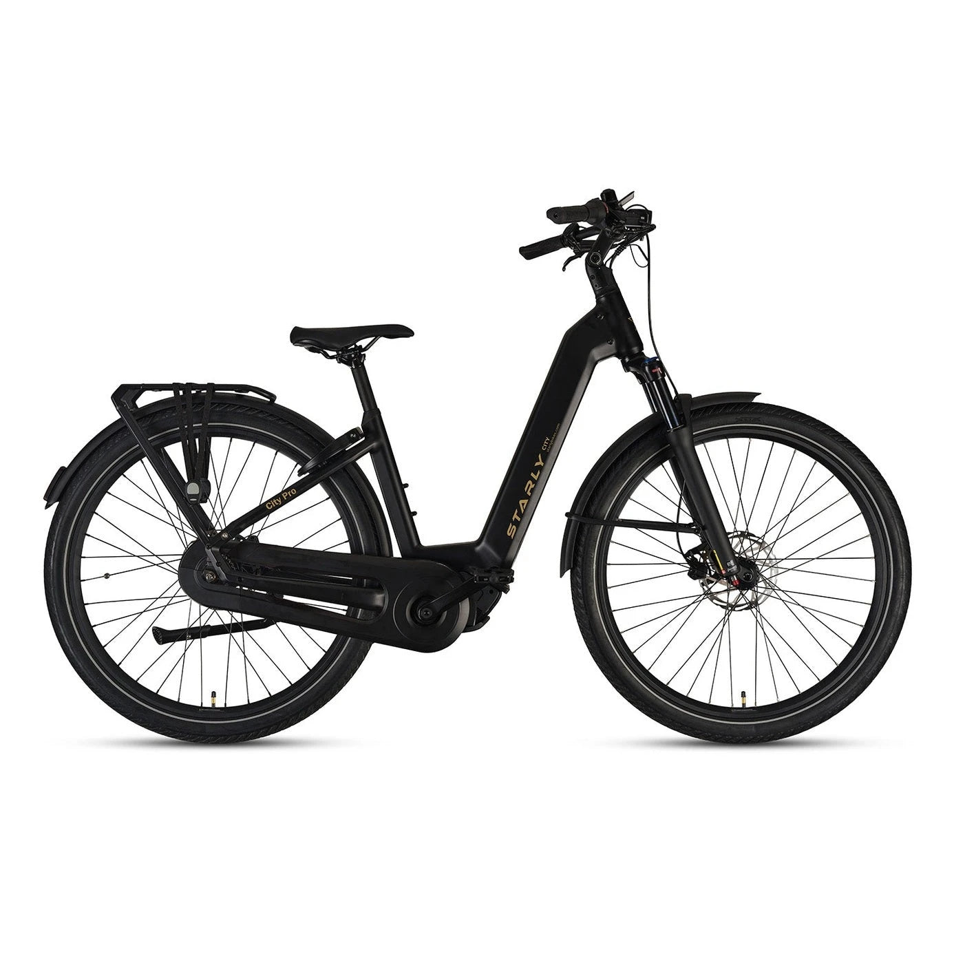 Starly city Pro Wave met Kettingkast - Lava Black - 45cm - AE-trading