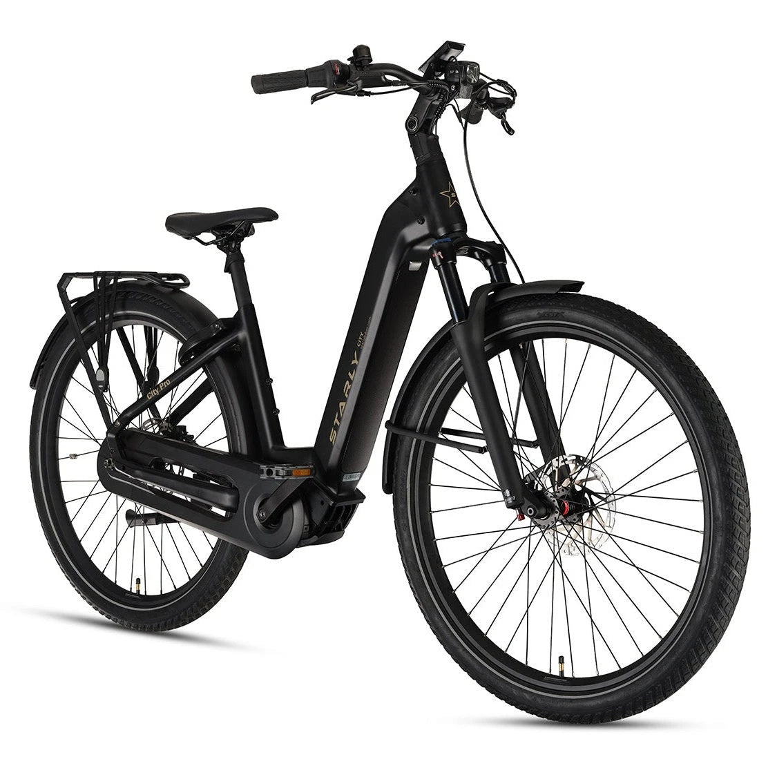 Starly city Pro Wave met Kettingkast - Lava Black - 45cm - AE-trading