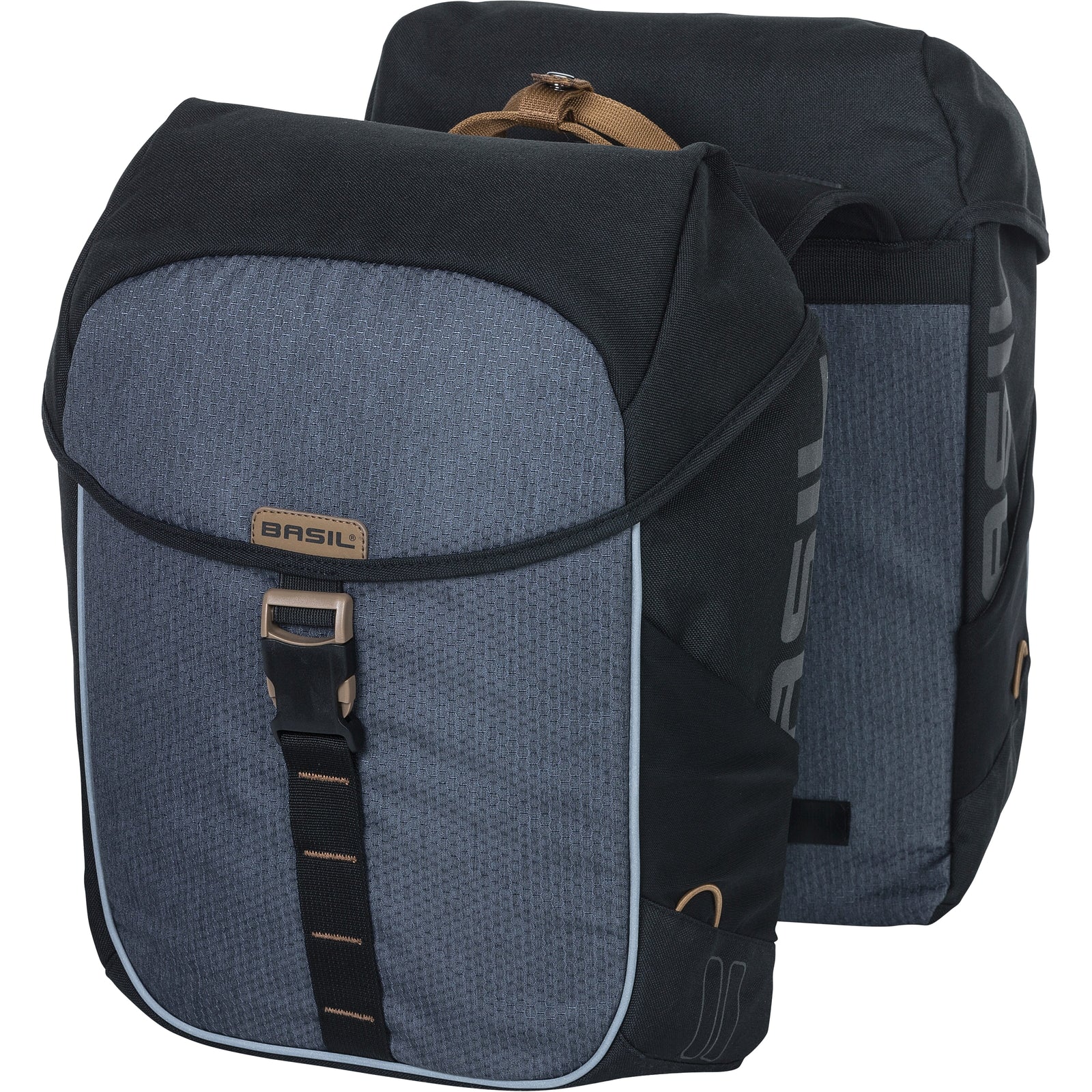 Basil fietstas dubbel Miles black 32L - AE-trading