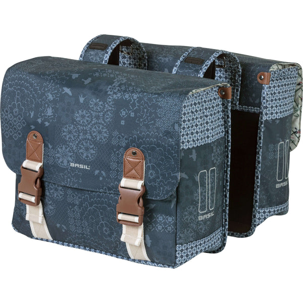 Basil fietstas dubbel Boheme indigo blue 35L - AE-trading