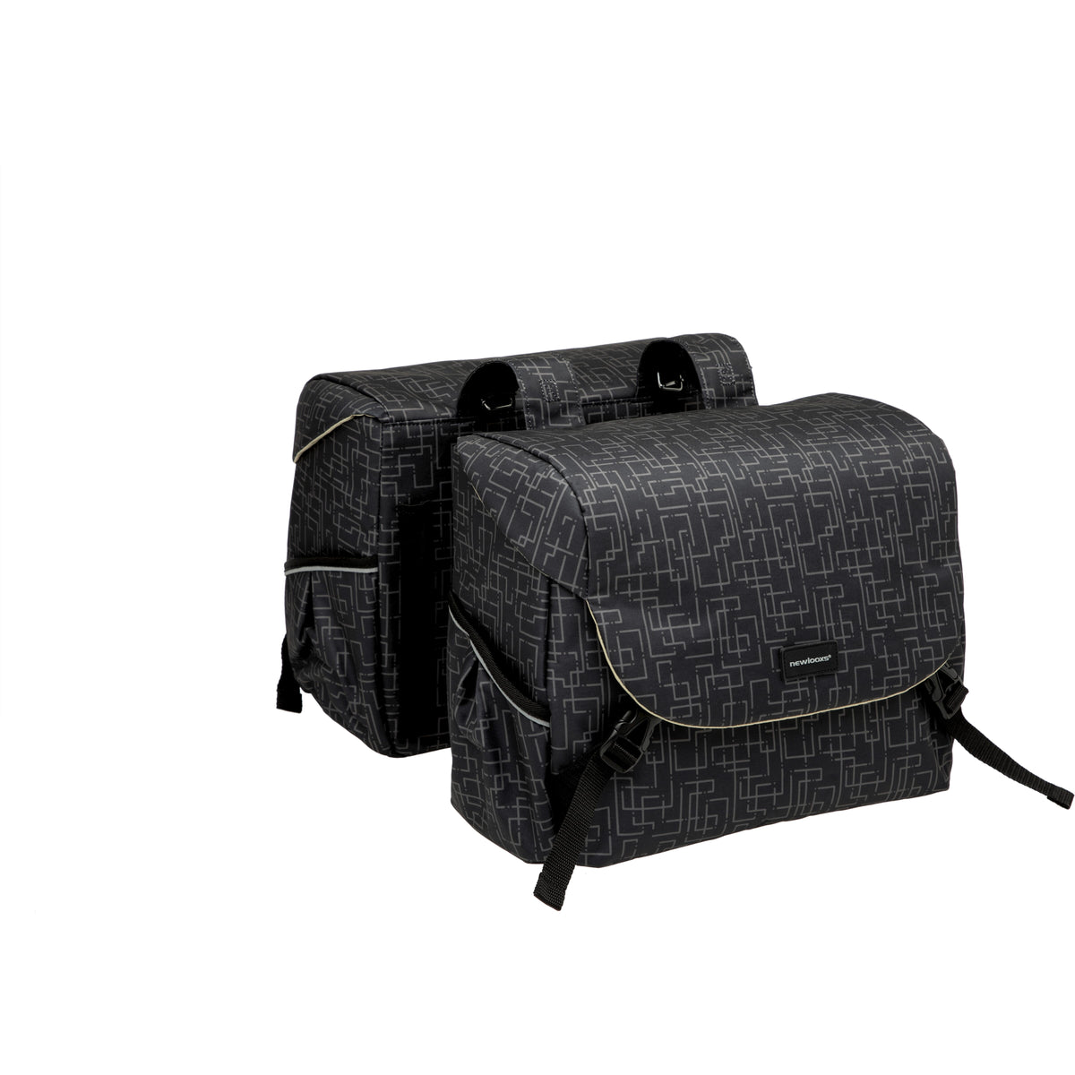 New Looxs fietstas dubbel Mondi Joy Ivy black 38L - AE-trading