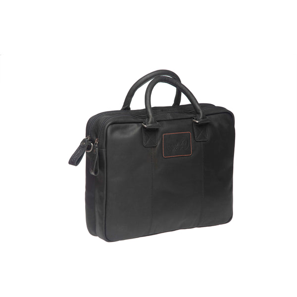 New Looxs schoudertas Santos leer zwart 13,5L - AE-trading