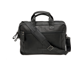 New Looxs laptoptas Luko leer zwart 7.5L 15 inch - AE-trading