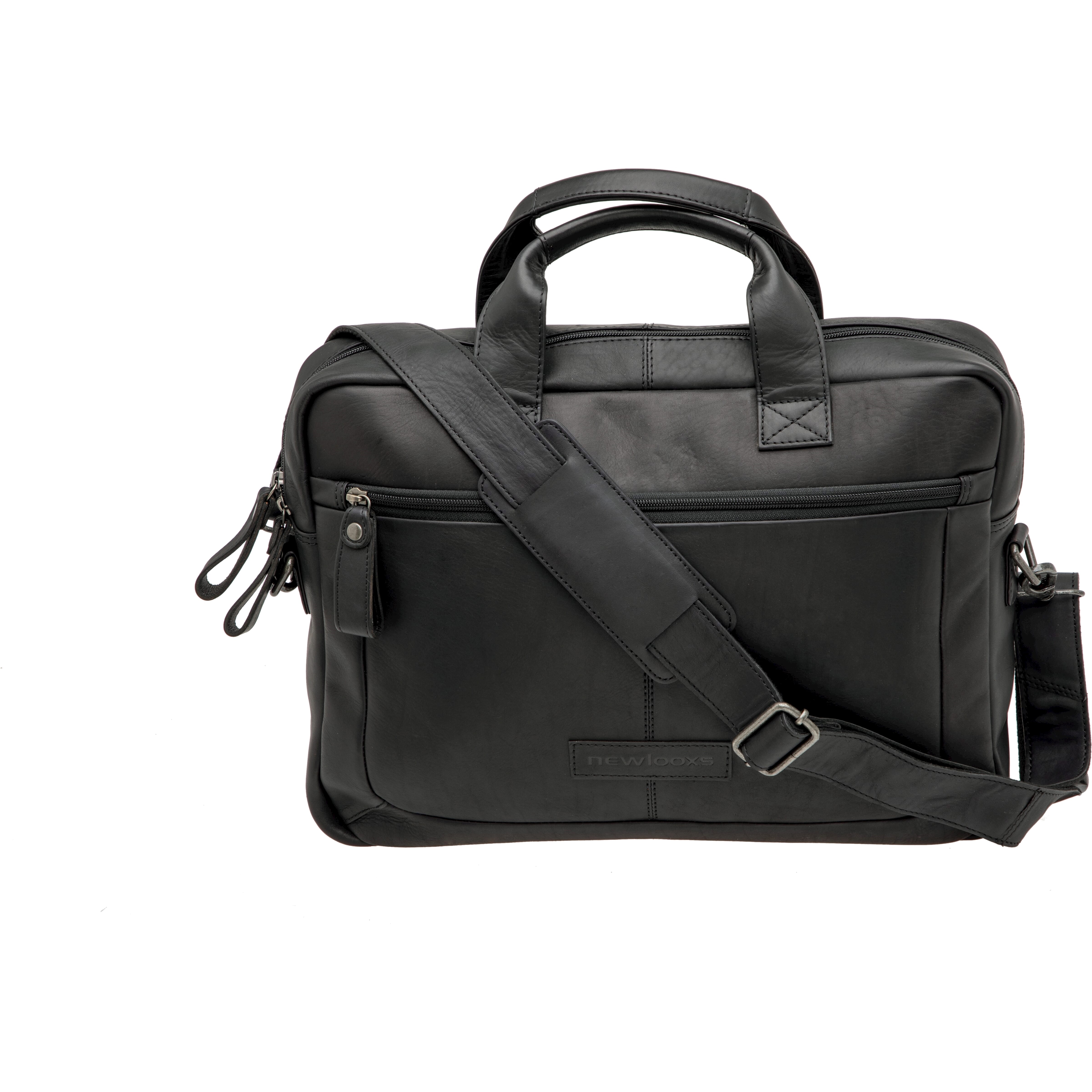 New Looxs laptoptas Luko leer zwart 7.5L 15 inch - AE-trading