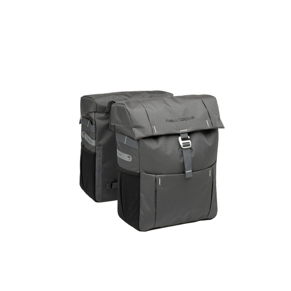 New Looxs fietstas dubbel Vigo grey 37L - AE-trading