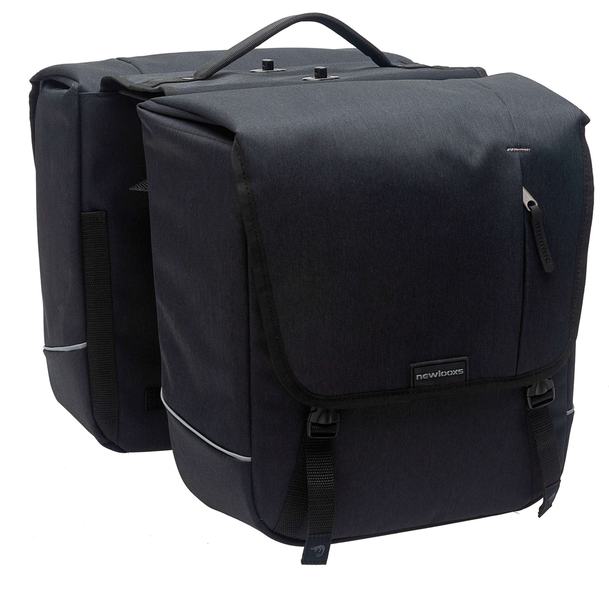 New Looxs fietstas dubbel Nova afneembaar black 32L - AE-trading