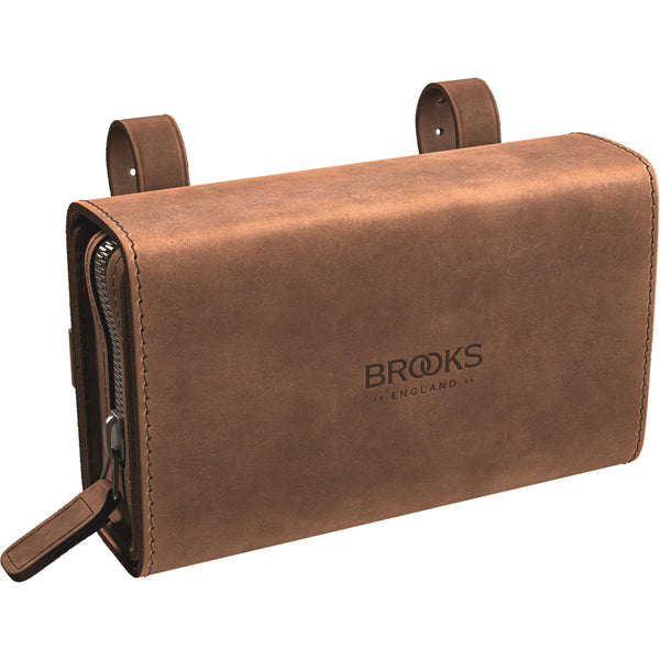 Brooks zadeltas D-Shaped 1L dark tan - AE-trading