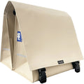 Clarijs fietstas dubbel XL PVC 46L met uitsparing mat zand - AE-trading