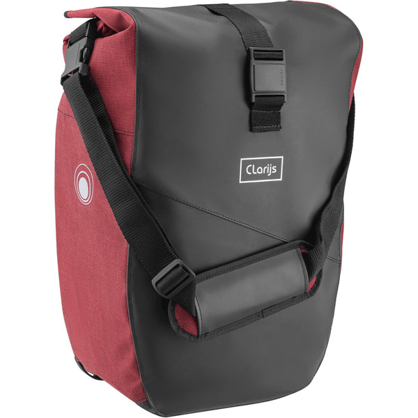 Clarijs fietstas solobag 24L zwart-rood - AE-trading