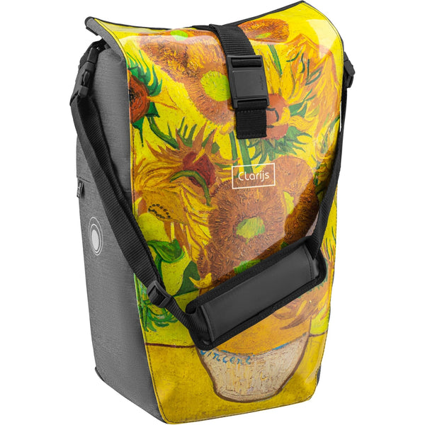 Clarijs fietstas solobag 24L Van Gogh sunflowers - AE-trading