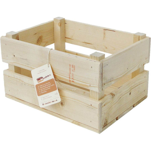 Fietskrat B1 blank vuren hout 40x30x24cm - AE-trading