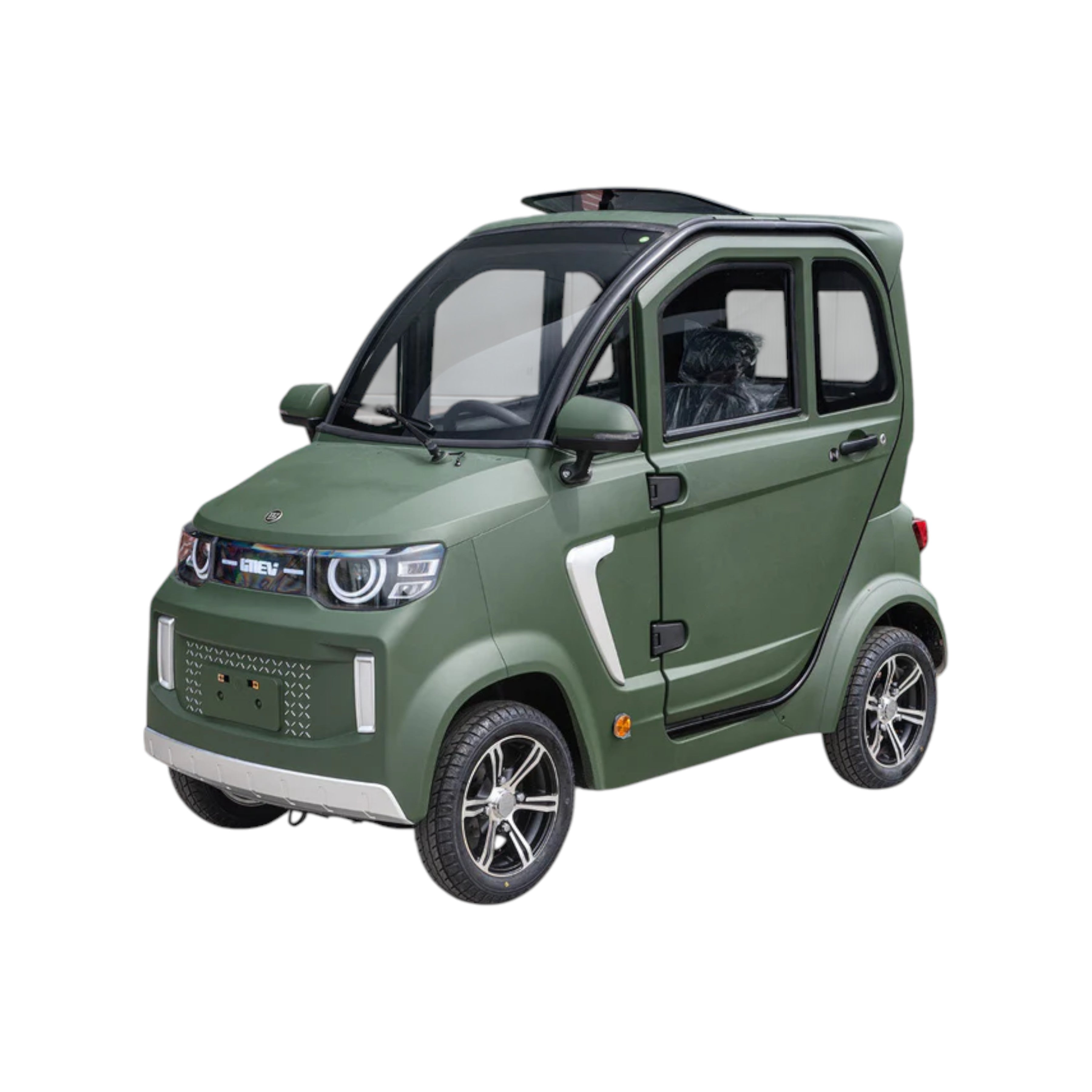 TTZ Electric invalidevoertuig 2.0 - Donkergroen - Elektrische invalide wagen rijbewijs vrij - 45 km/u - Canta auto - AE-trading