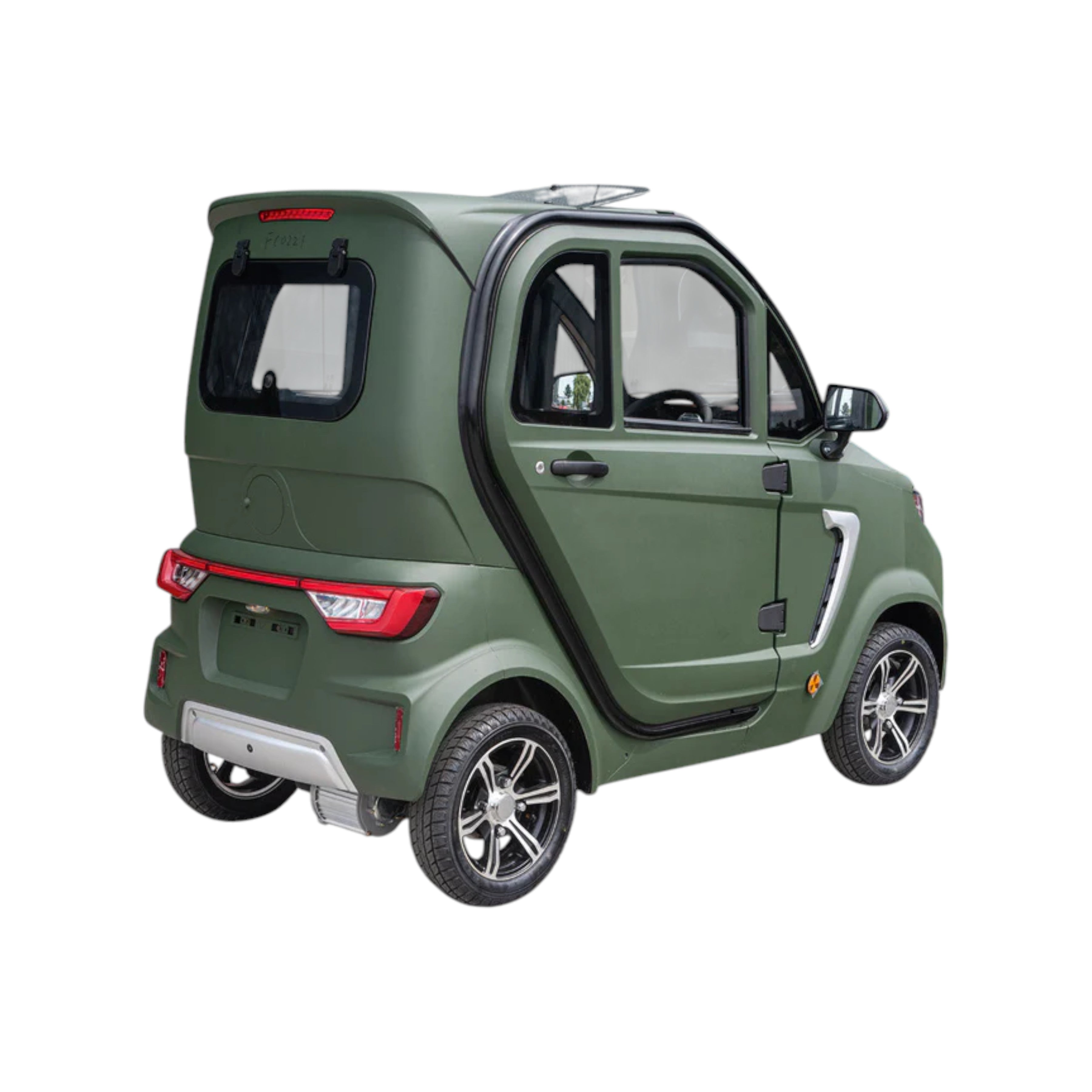 TTZ Electric invalidevoertuig 2.0 - Donkergroen - Elektrische invalide wagen rijbewijs vrij - 45 km/u - Canta auto - AE-trading