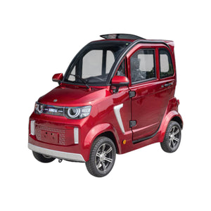 TTZ Electric invalidevoertuig 2.0 - Rood - Elektrische invalide wagen rijbewijs vrij - 45 km/u - Canta auto - AE-trading