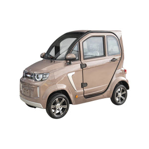 TTZ Electric invalidevoertuig 2.0 - Bronzer - Elektrische invalide wagen rijbewijs vrij - 45 km/u - Canta auto - AE-trading