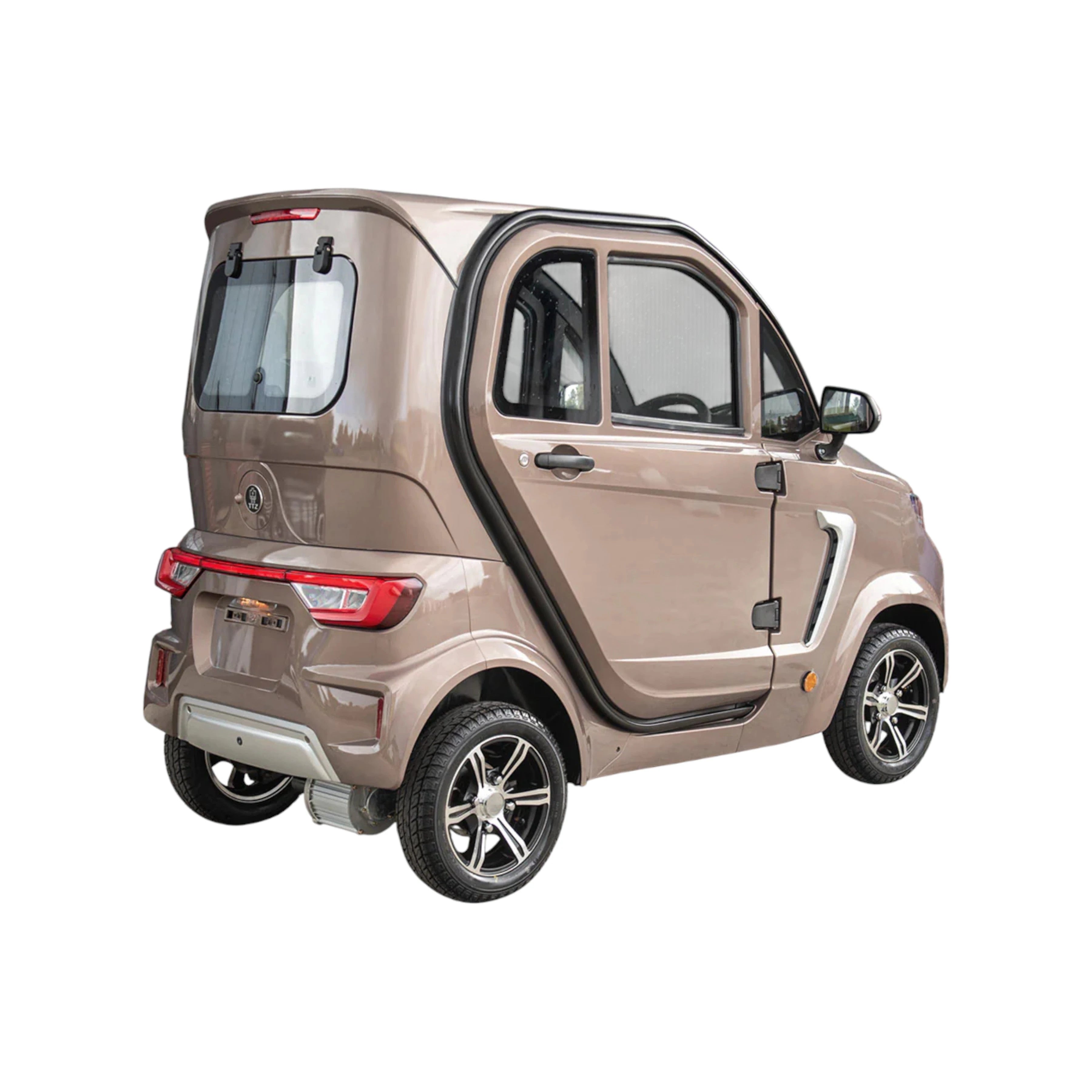 TTZ Electric invalidevoertuig 2.0 - Bronzer - Elektrische invalide wagen rijbewijs vrij - 45 km/u - Canta auto - AE-trading