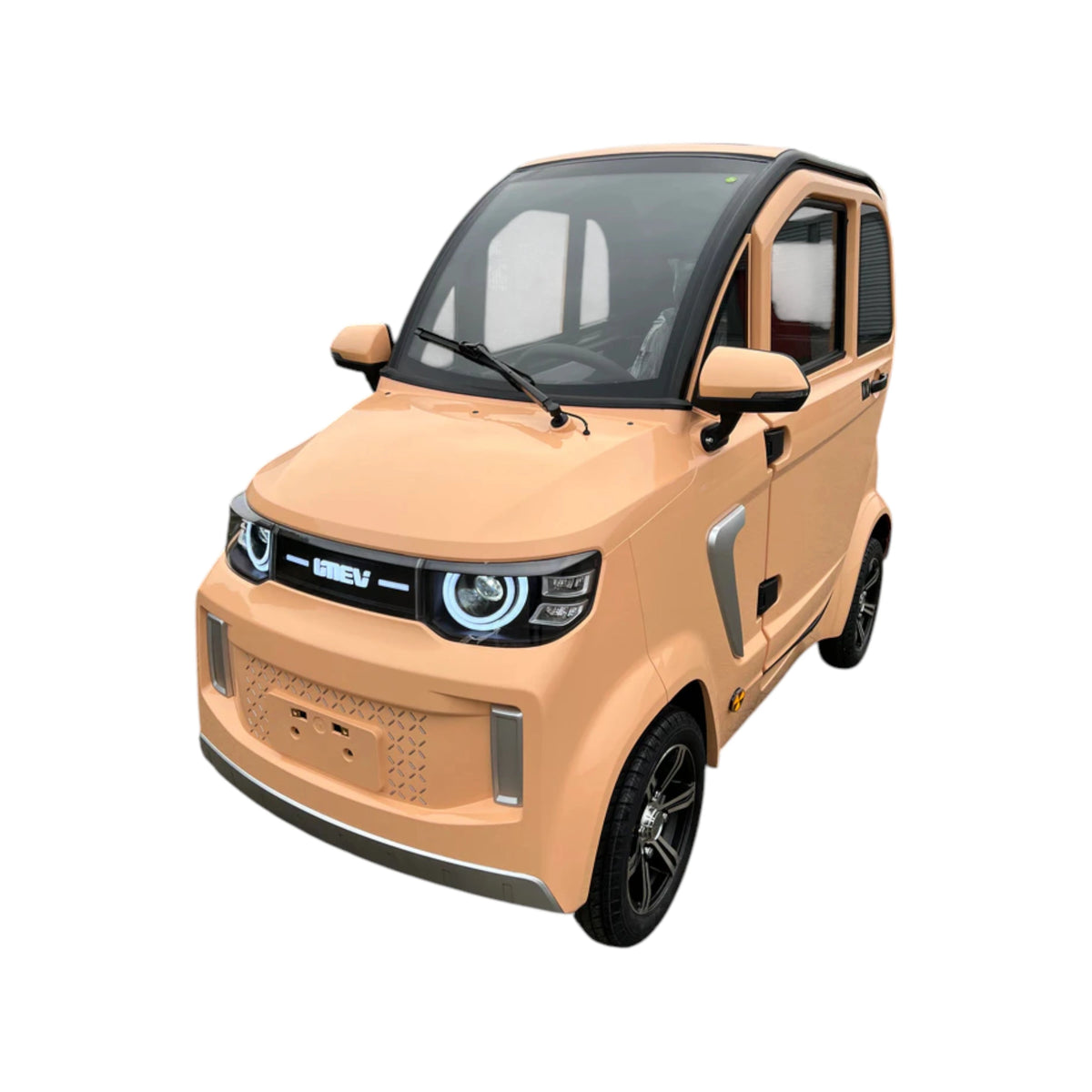TTZ Electric invalidevoertuig 2.0 - Bruin/Oranje - Elektrische invalide wagen rijbewijs vrij - 45 km/u - Canta auto - AE-trading