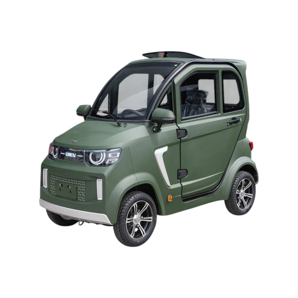 TTZ Electric invalidevoertuig 2.0 - Donkergroen - Elektrische invalide wagen rijbewijs vrij - 45 km/u - Canta auto - AE-trading