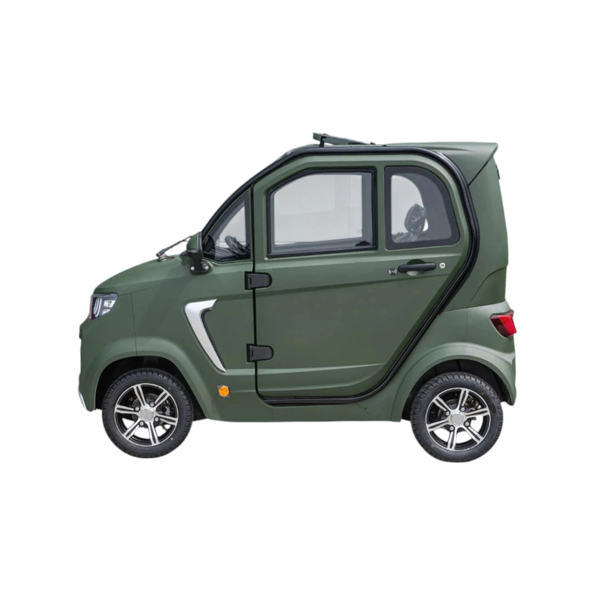 TTZ Electric invalidevoertuig 2.0 - Donkergroen - Elektrische invalide wagen rijbewijs vrij - 45 km/u - Canta auto - AE-trading