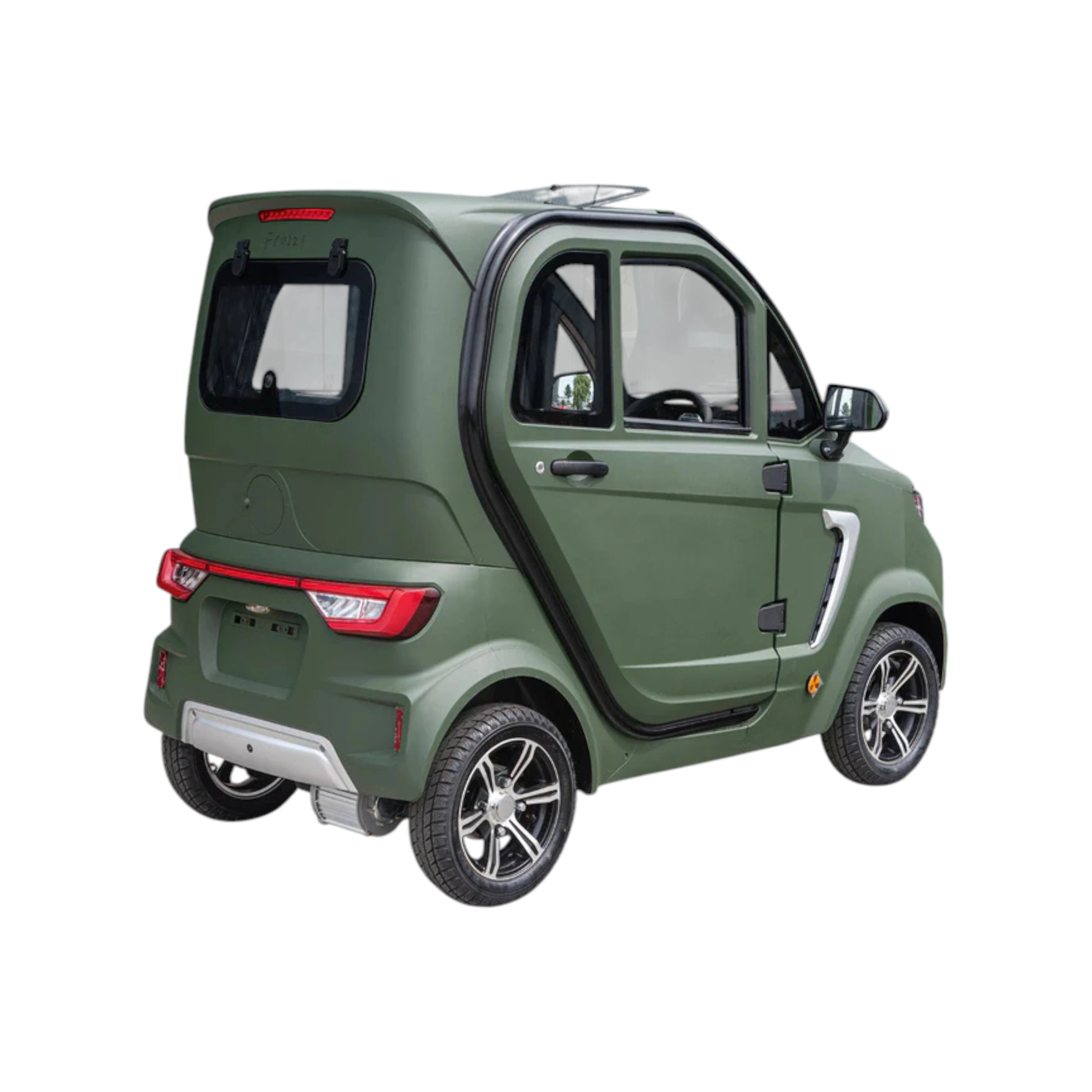 TTZ Electric invalidevoertuig 2.0 - Donkergroen - Elektrische invalide wagen rijbewijs vrij - 45 km/u - Canta auto - AE-trading