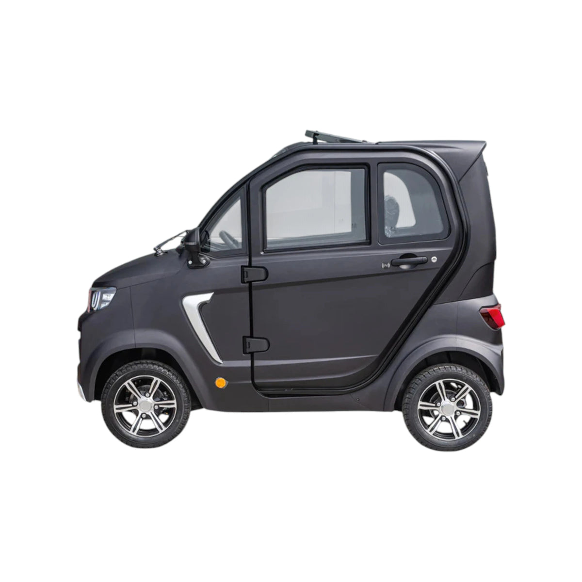 TTZ Electric invalidevoertuig 2.0 - Mat Zwart - Elektrische invalide wagen rijbewijs vrij - 45 km/u - Canta auto - AE-trading