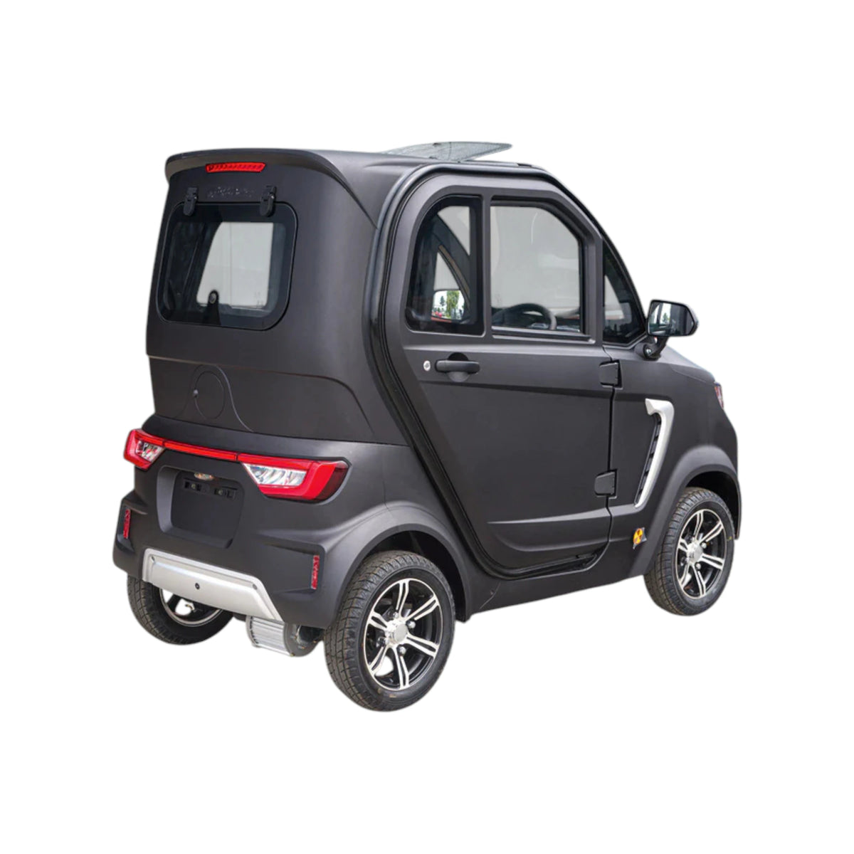 TTZ Electric invalidevoertuig 2.0 - Mat Zwart - Elektrische invalide wagen rijbewijs vrij - 45 km/u - Canta auto - AE-trading
