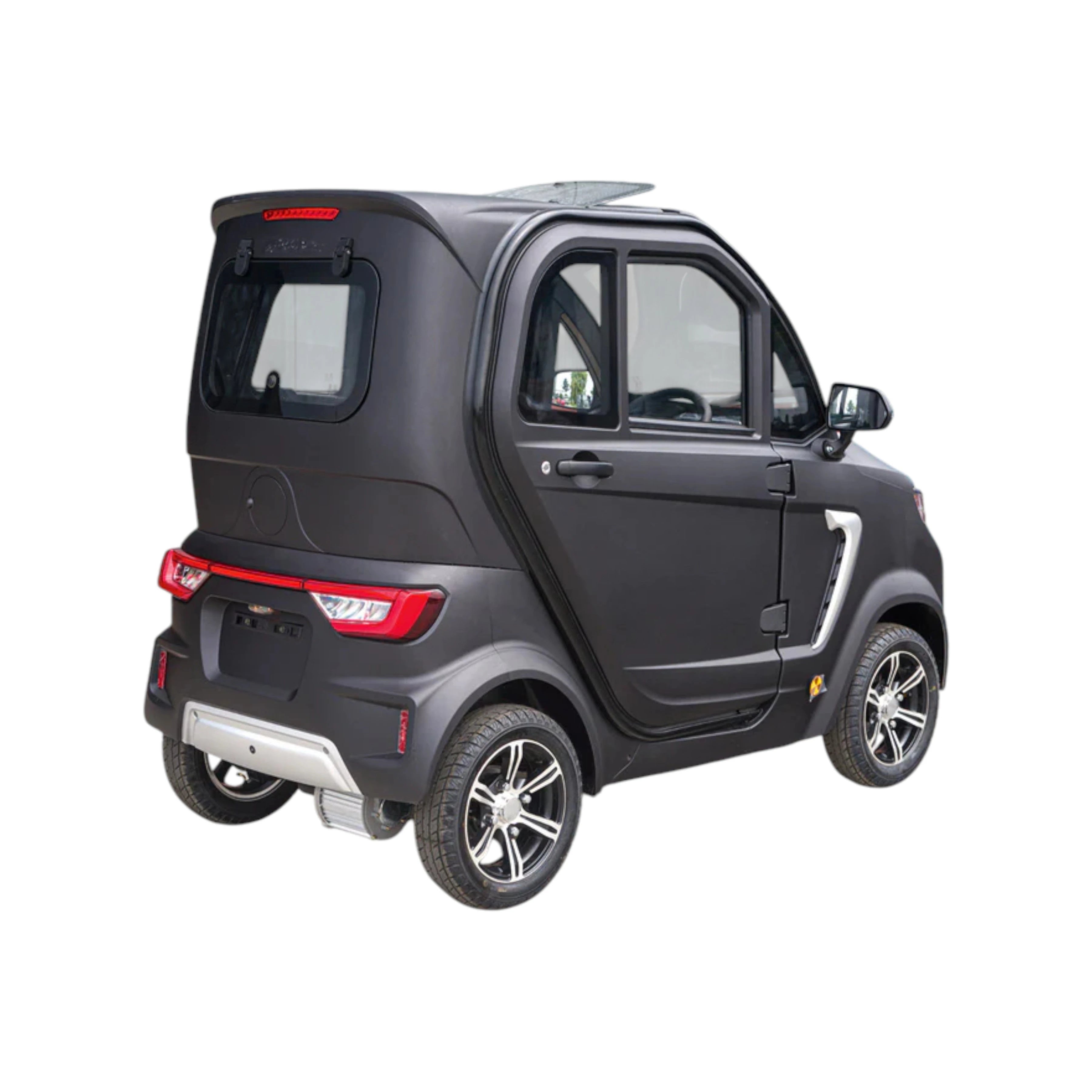 TTZ Electric invalidevoertuig 2.0 - Mat Zwart - Elektrische invalide wagen rijbewijs vrij - 45 km/u - Canta auto - AE-trading