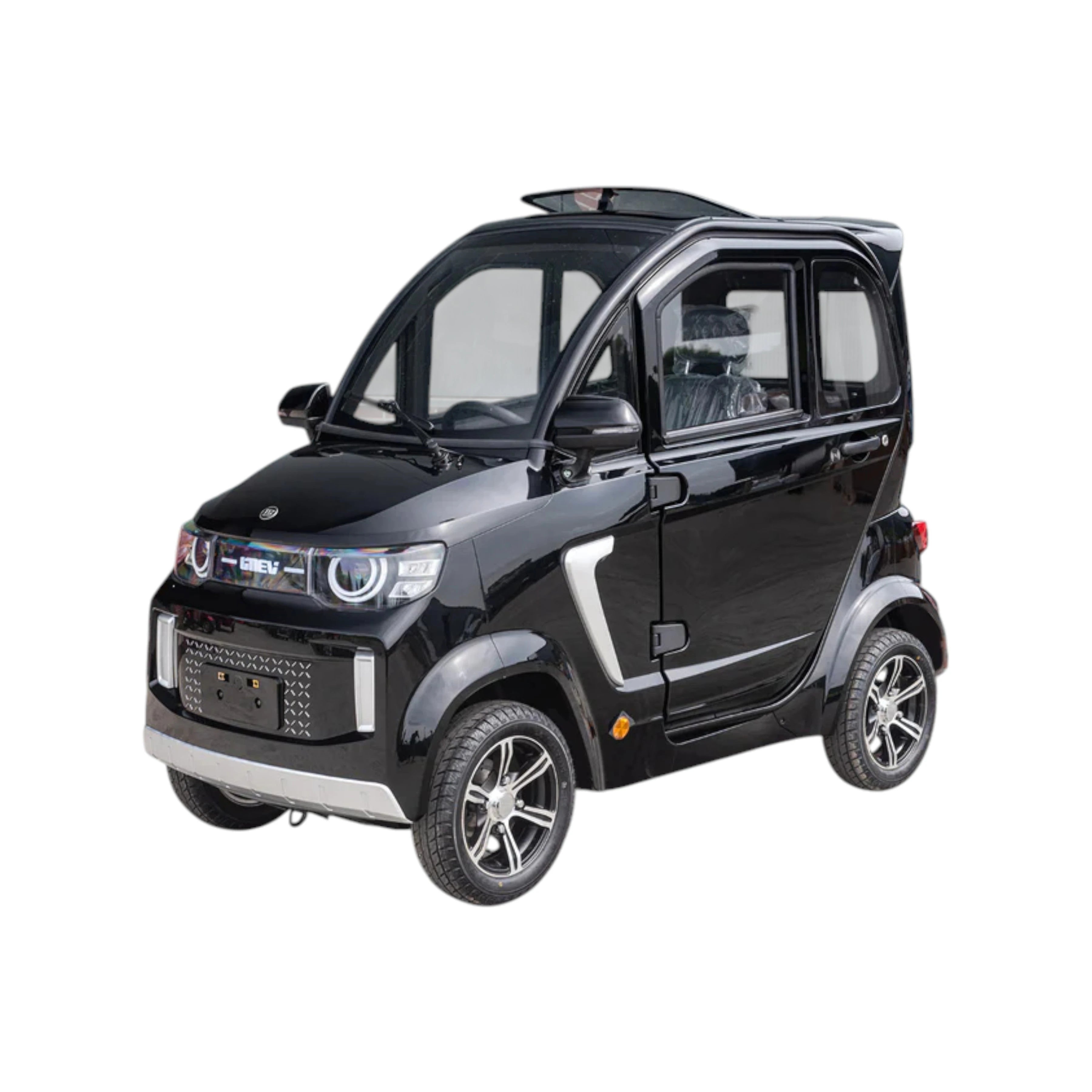 TTZ Electric invalidevoertuig 2.0 - Zwart - Elektrische invalide wagen rijbewijs vrij - 45 km/u - Canta auto - AE-trading