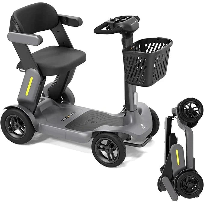TTZ Opvouwbare Elektrische Scootmobiel - Grijs - AE-trading