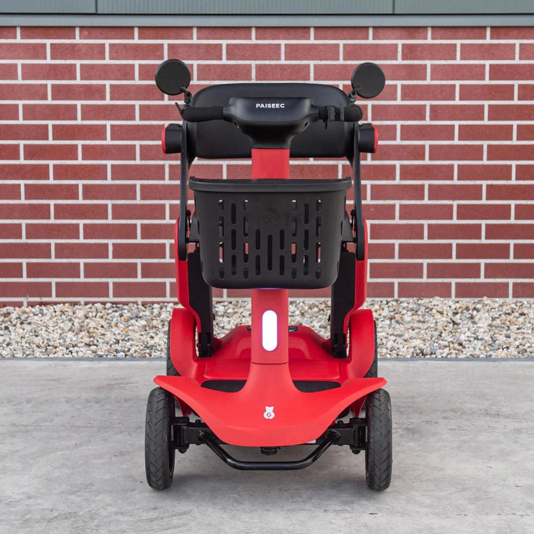 TTZ Opvouwbare Elektrische Scootmobiel - Rood - AE-trading