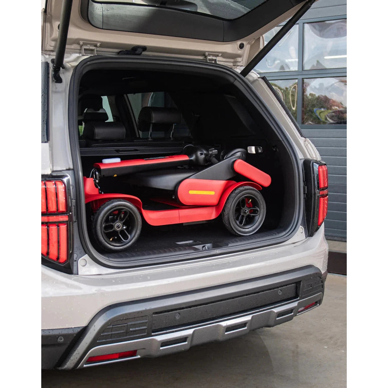 TTZ Opvouwbare Elektrische Scootmobiel - Rood - AE-trading